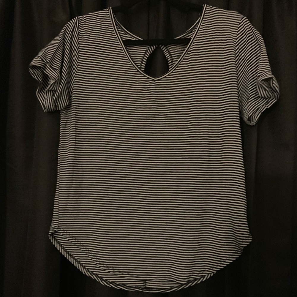Striped black and white t-shirt